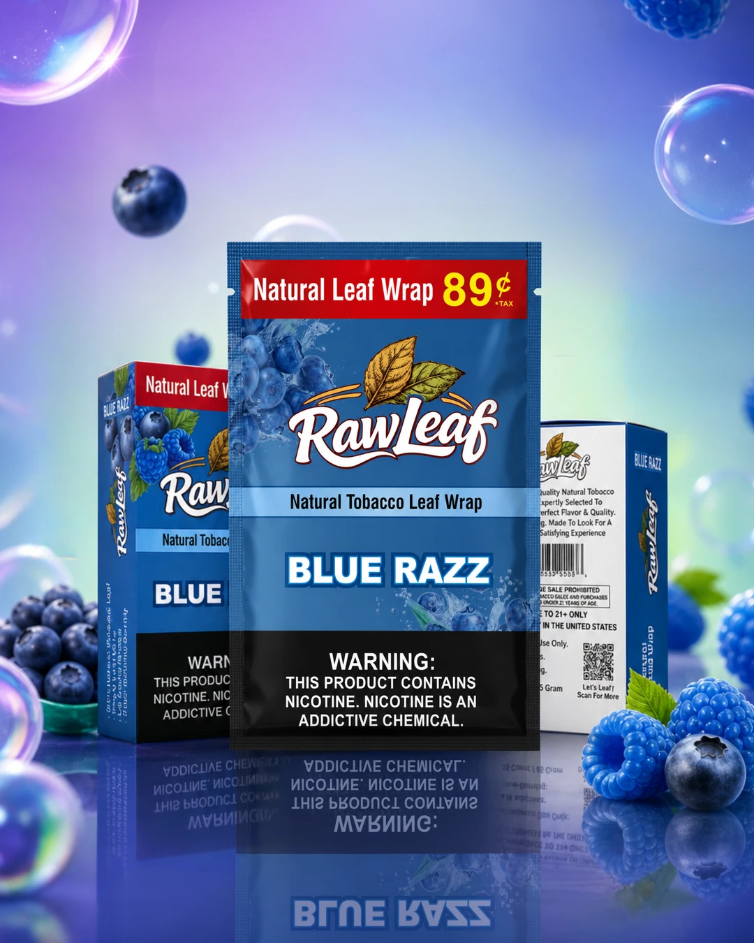 RawLeaf Blue Razz